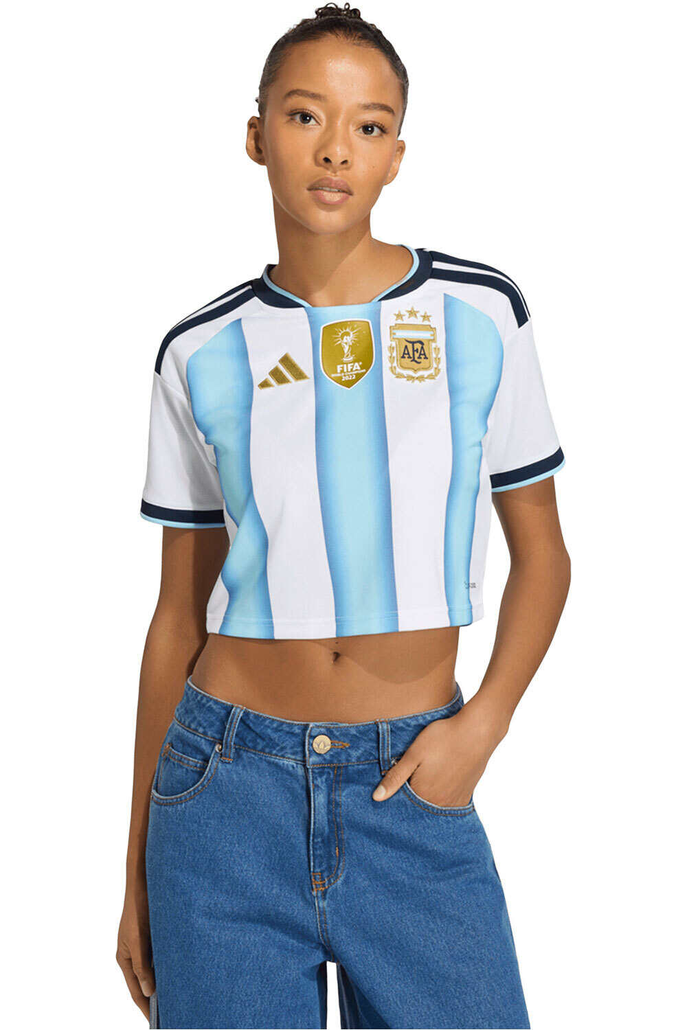 adidas camiseta de fútbol oficiales ARGENTINA 26 H JSY CROWD vista frontal