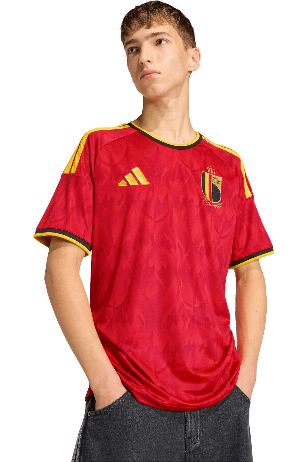 adidas camiseta de fútbol oficiales BELGICA 26 H JSY vista detalle