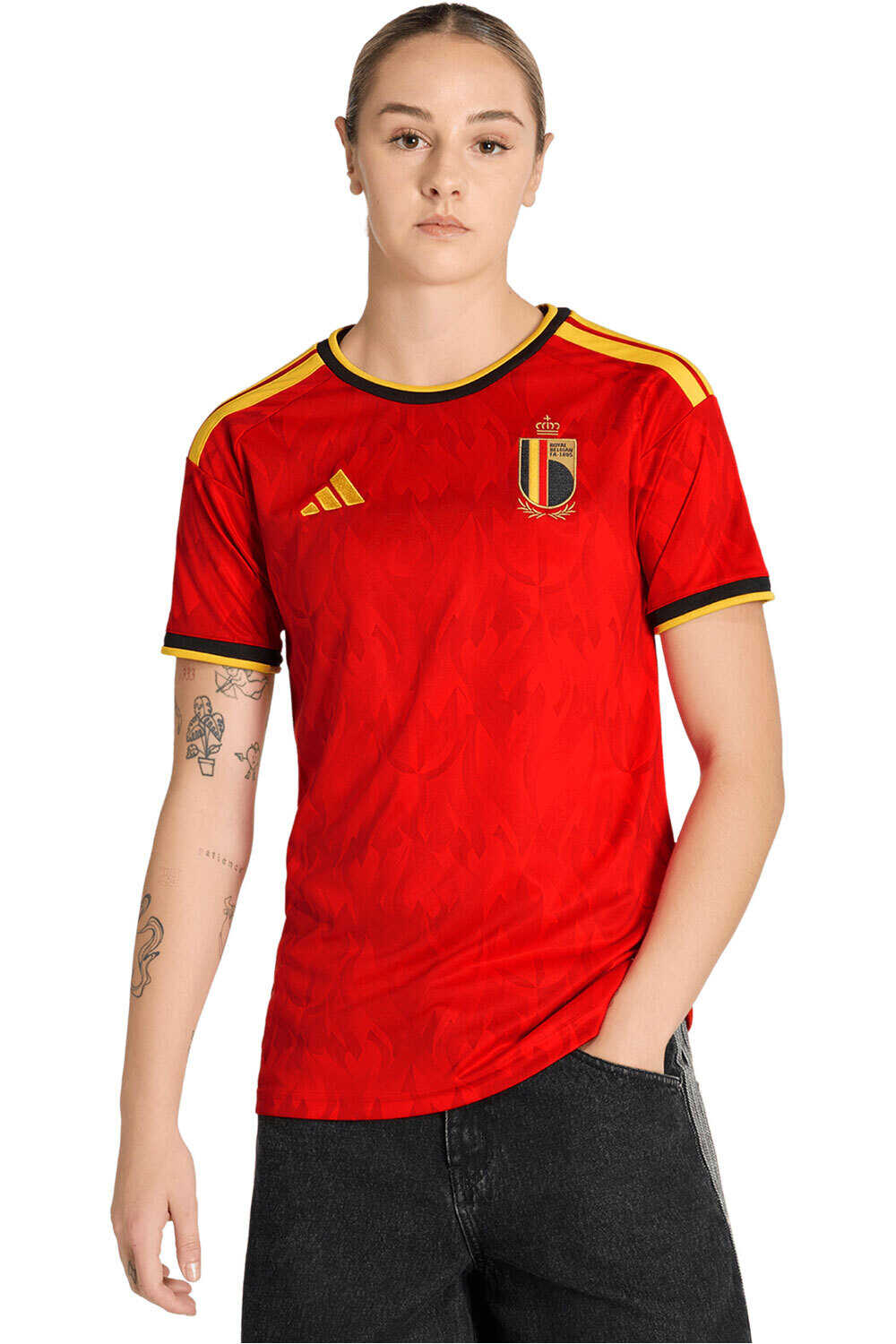 adidas camiseta de fútbol oficiales BELGICA 26 H JSY W vista frontal