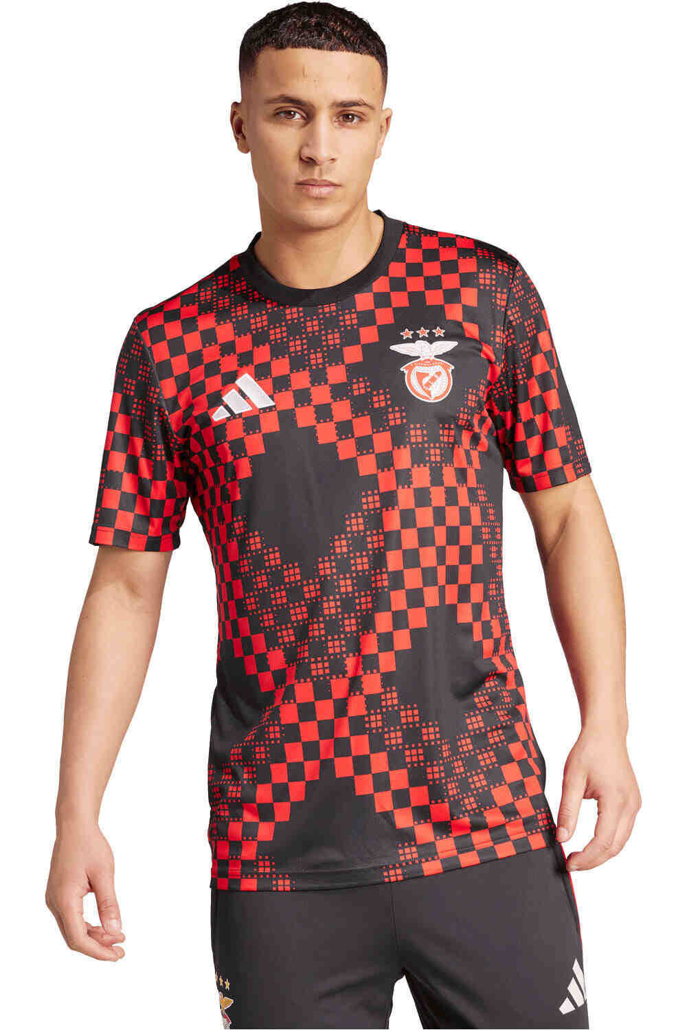 adidas camiseta de fútbol oficiales BENFICA 26 PRESHI vista frontal
