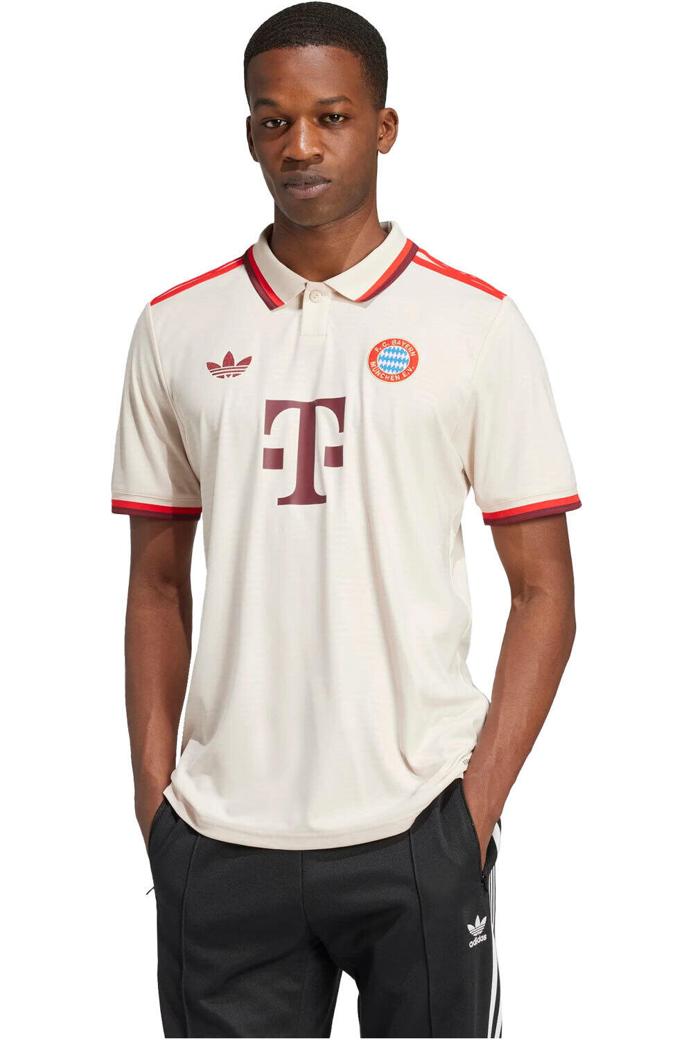 adidas camiseta de fútbol oficiales B.MUNICH 25  3 JSY vista frontal