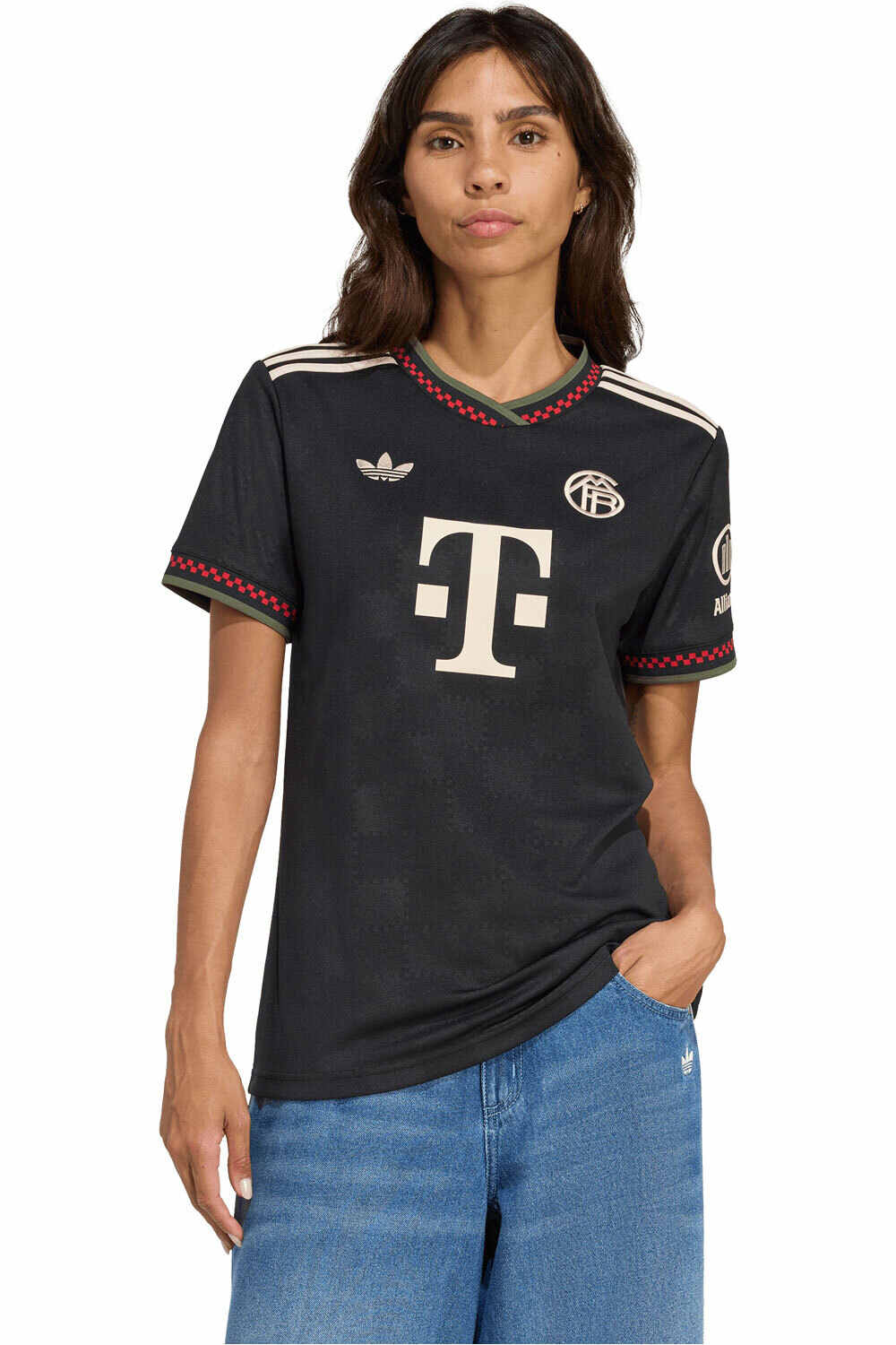 adidas camiseta de fútbol oficiales B.MUNICH 26 3 JSY W vista frontal