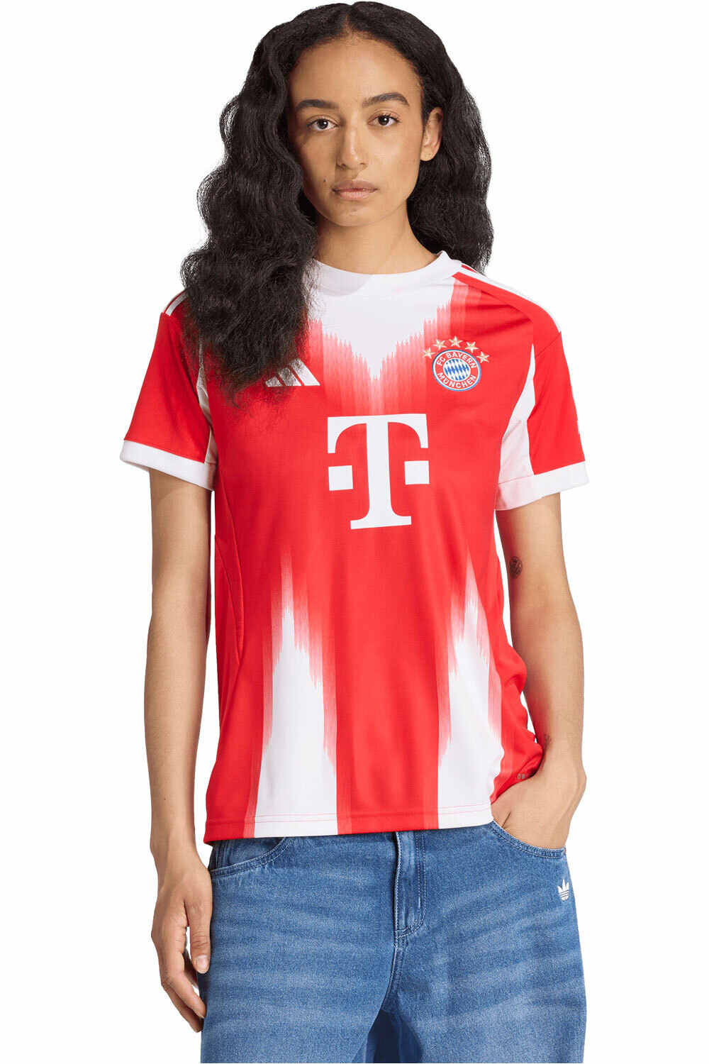 adidas camiseta de fútbol oficiales B.MUNICH 26 H JSY W vista frontal