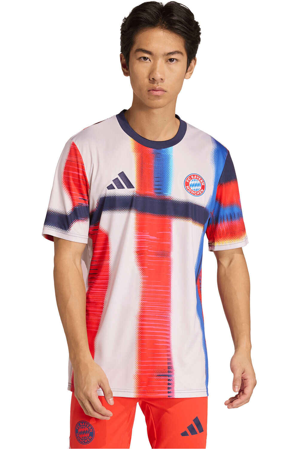 adidas camiseta de fútbol oficiales B.MUNICH 26 PREMATCH vista frontal
