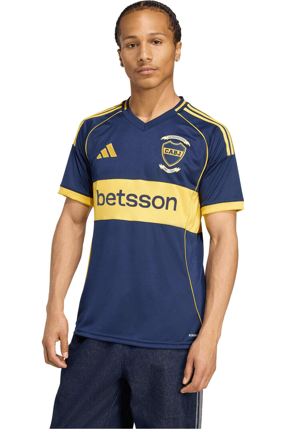 adidas camiseta de fútbol oficiales BOCA JUNIORS 26 H JSY vista frontal