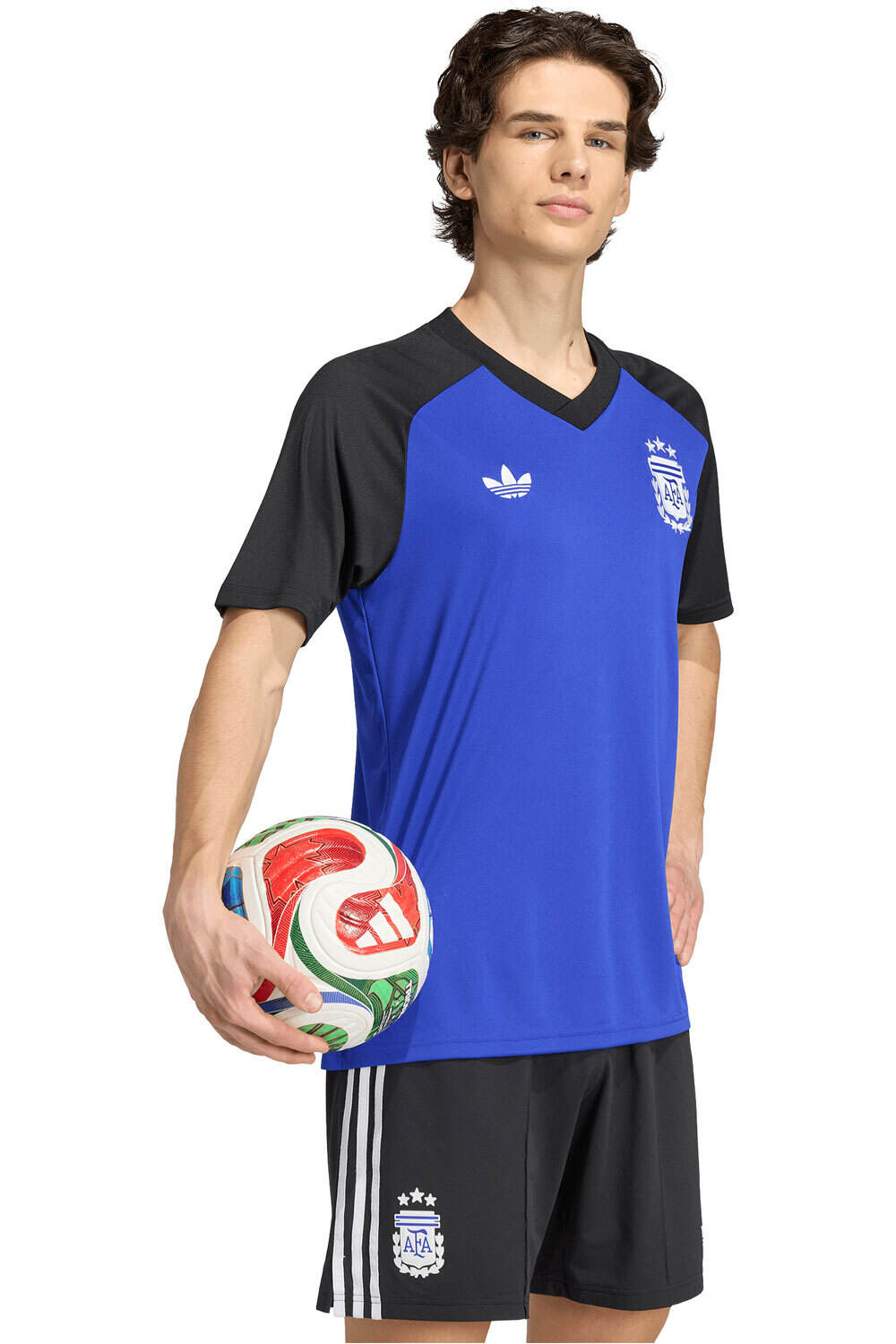 adidas camiseta de fútbol oficiales CALENTAMIENTO ARGENTINA 26 2 EQUIP vista frontal