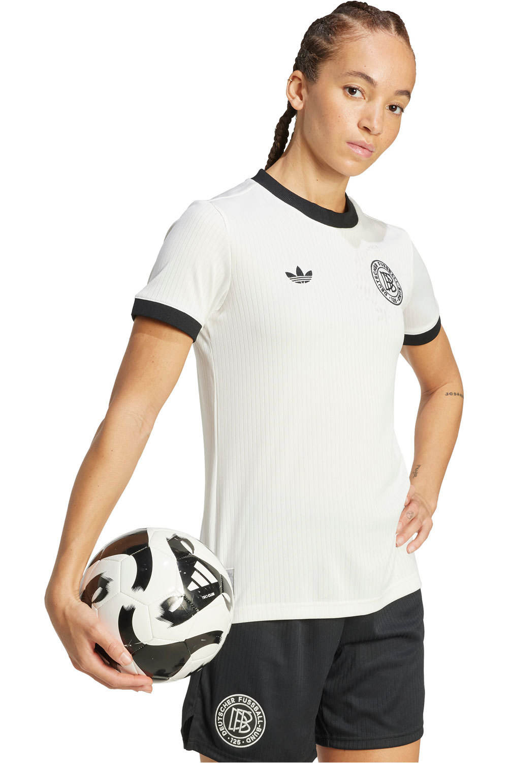 adidas camiseta de fútbol oficiales DFB 125 JSY W vista detalle