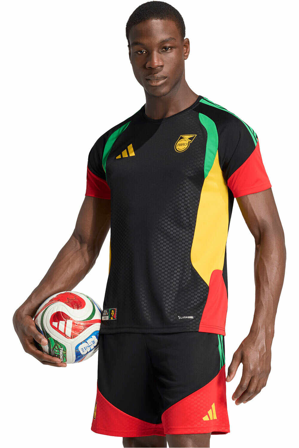 adidas camiseta de fútbol oficiales ENTRENAMIENTO JAMAICA 26 TIRO vista frontal