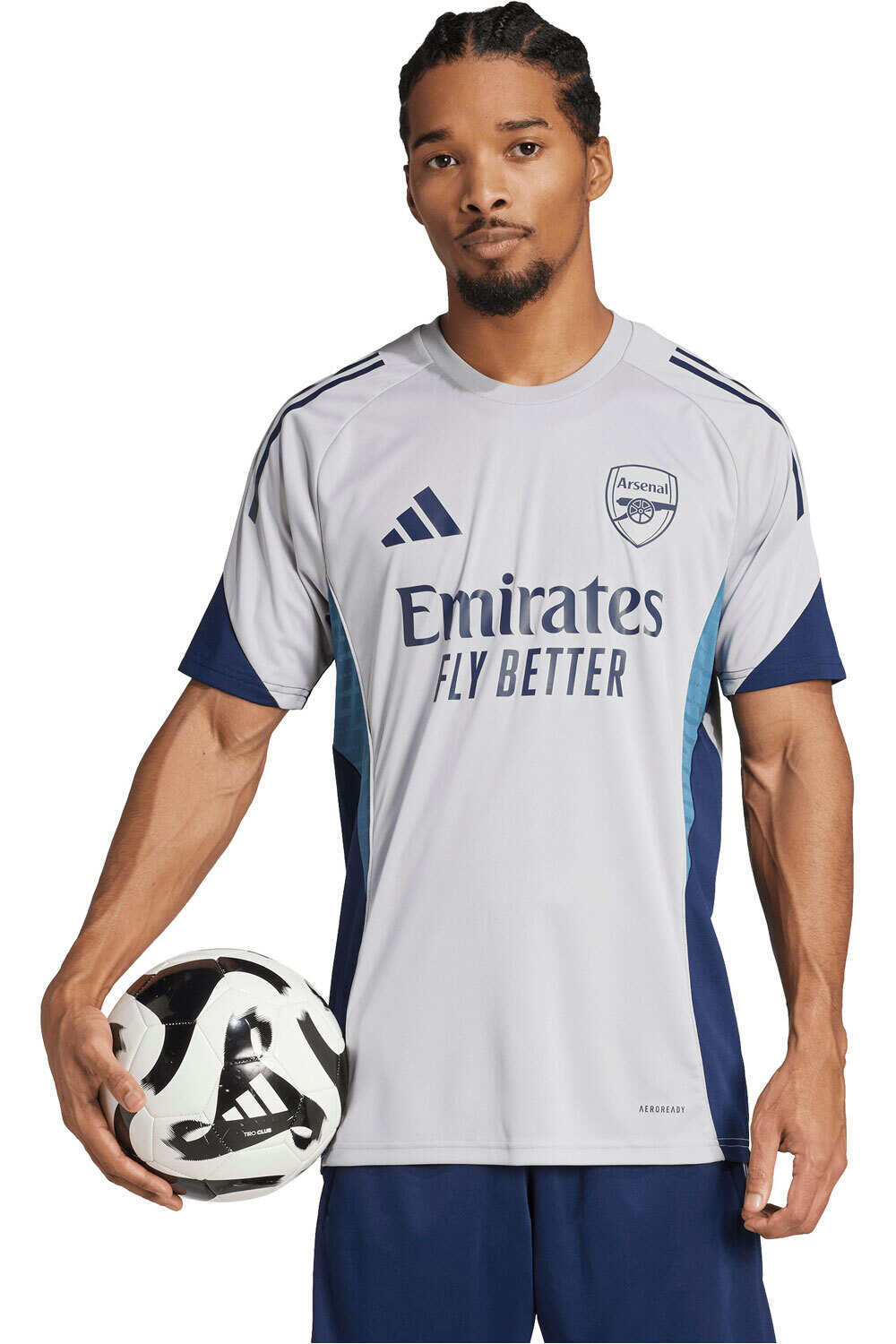 adidas camiseta de fútbol oficiales ENTRENO ARSENAL TIRO 25 COMPETITION vista frontal