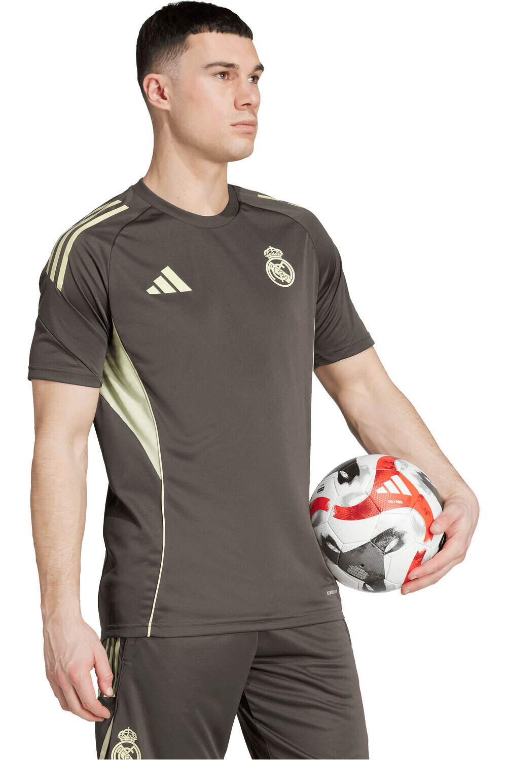 adidas camiseta de fútbol oficiales ENTRENO REAL MADRID TIRO 25 COMPETITI vista detalle