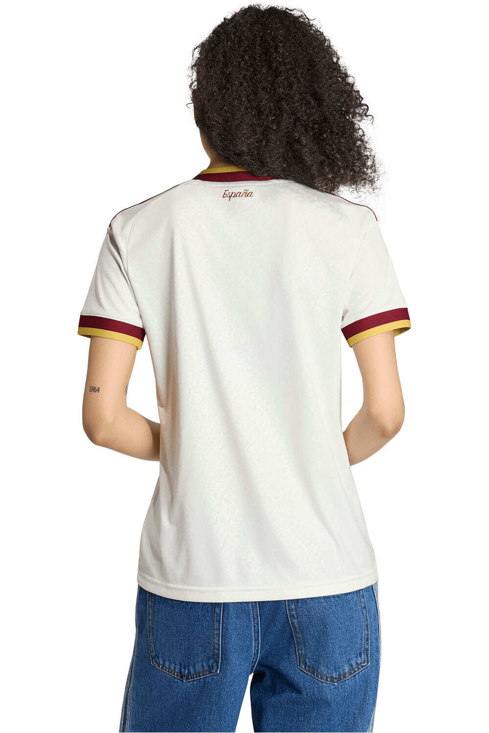 adidas camiseta de fútbol oficiales ESPAA 26 A W JSY vista trasera