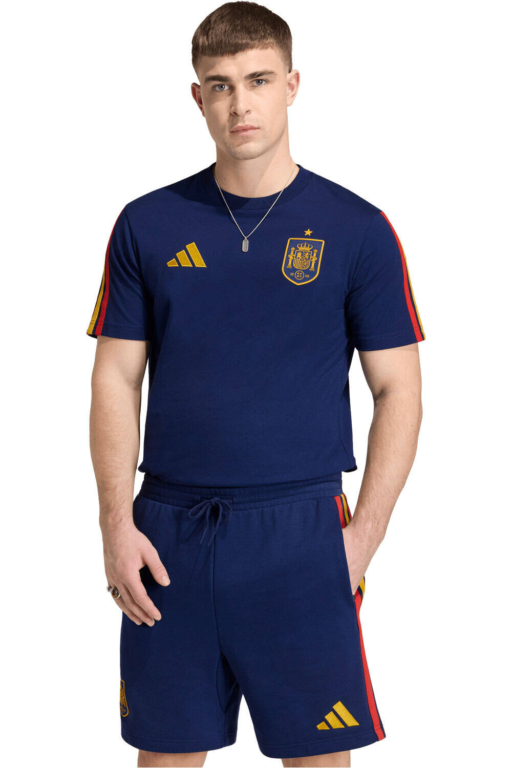 adidas camiseta de fútbol oficiales ESPAA 26 DNA TEE MN vista frontal