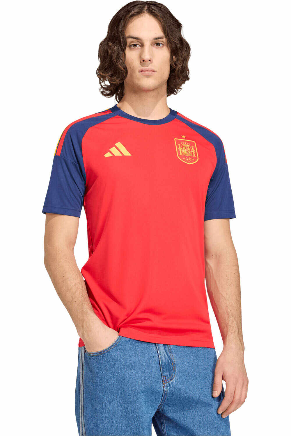 adidas camiseta de fútbol oficiales ESPAA 26 FAN JSY vista frontal
