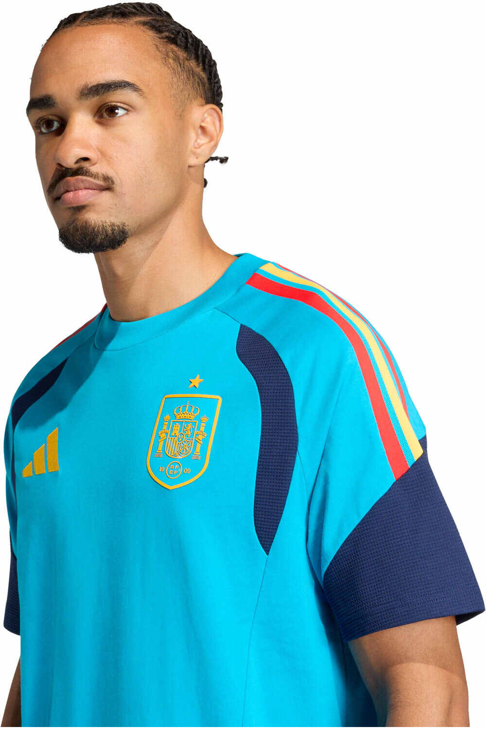 adidas camiseta de fútbol oficiales ESPAA 26 TEE AZMN vista detalle