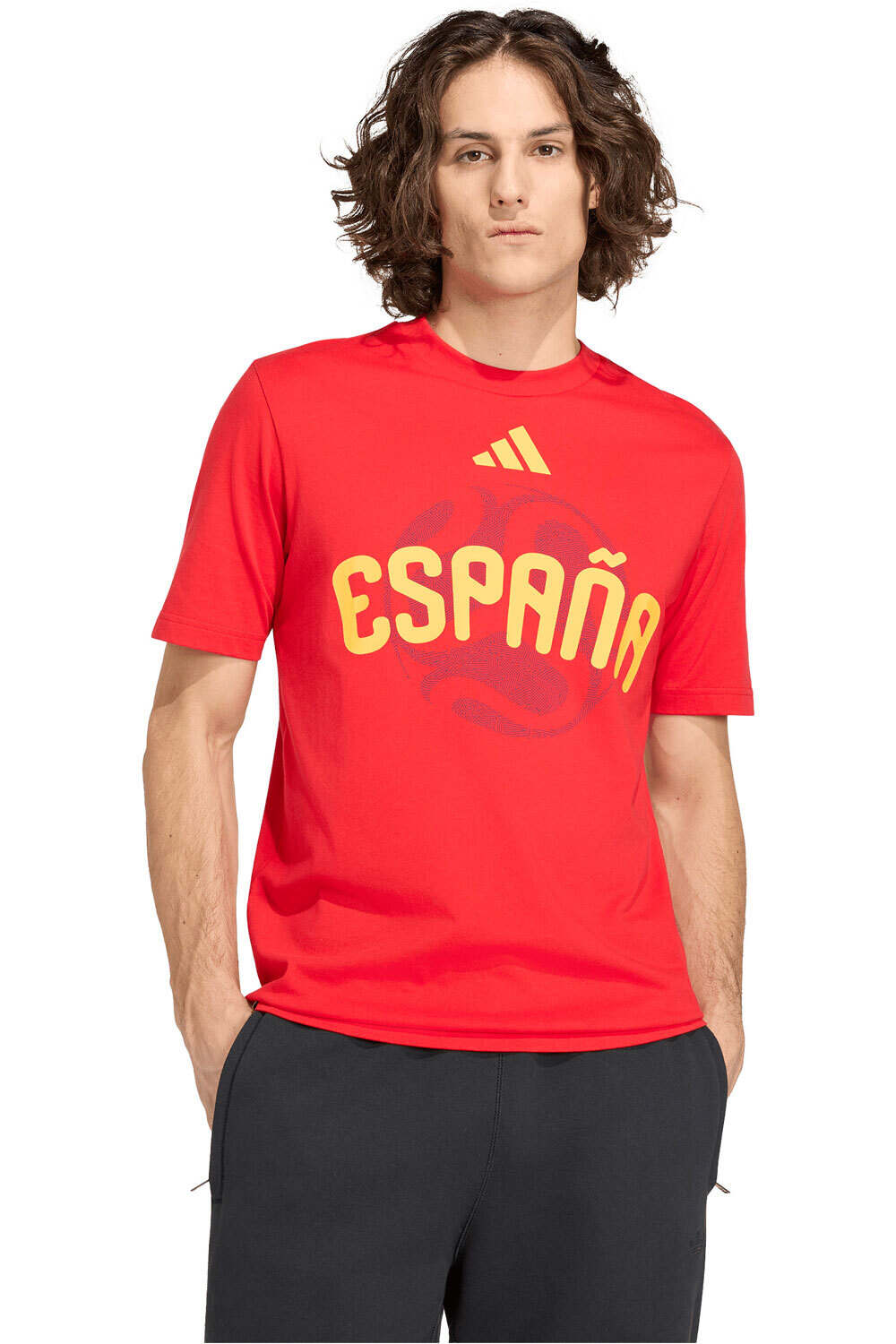 adidas camiseta de fútbol oficiales ESPAA LA COPA MUNDIAL LA FIFA 26 vista frontal