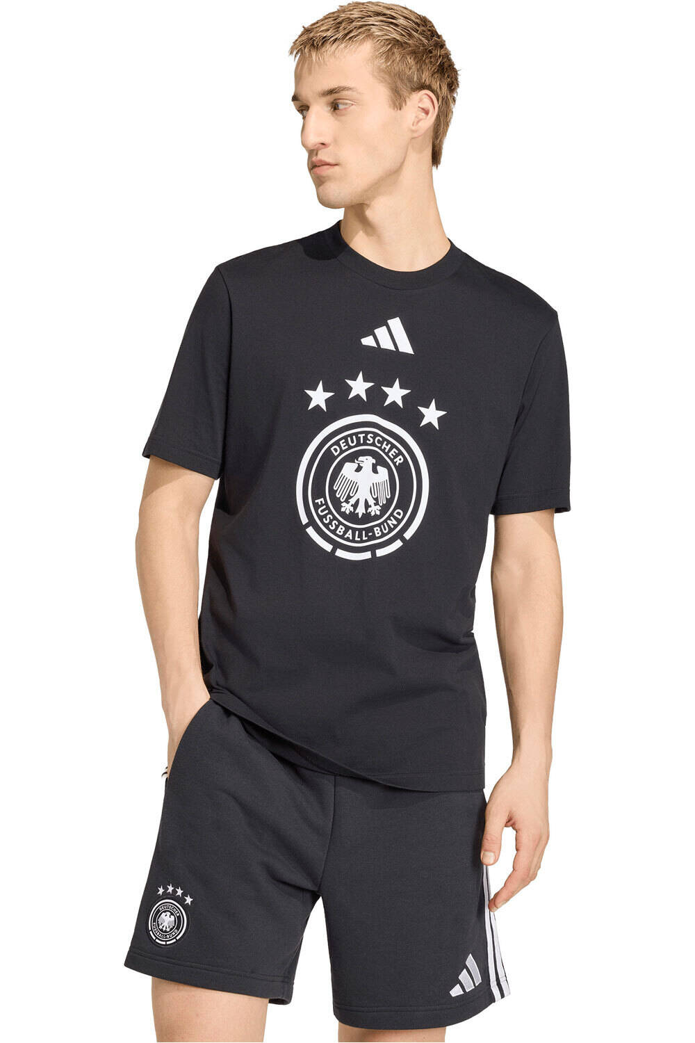 adidas camiseta de fútbol oficiales ESTAMPADA ALEMANIA DNA vista frontal