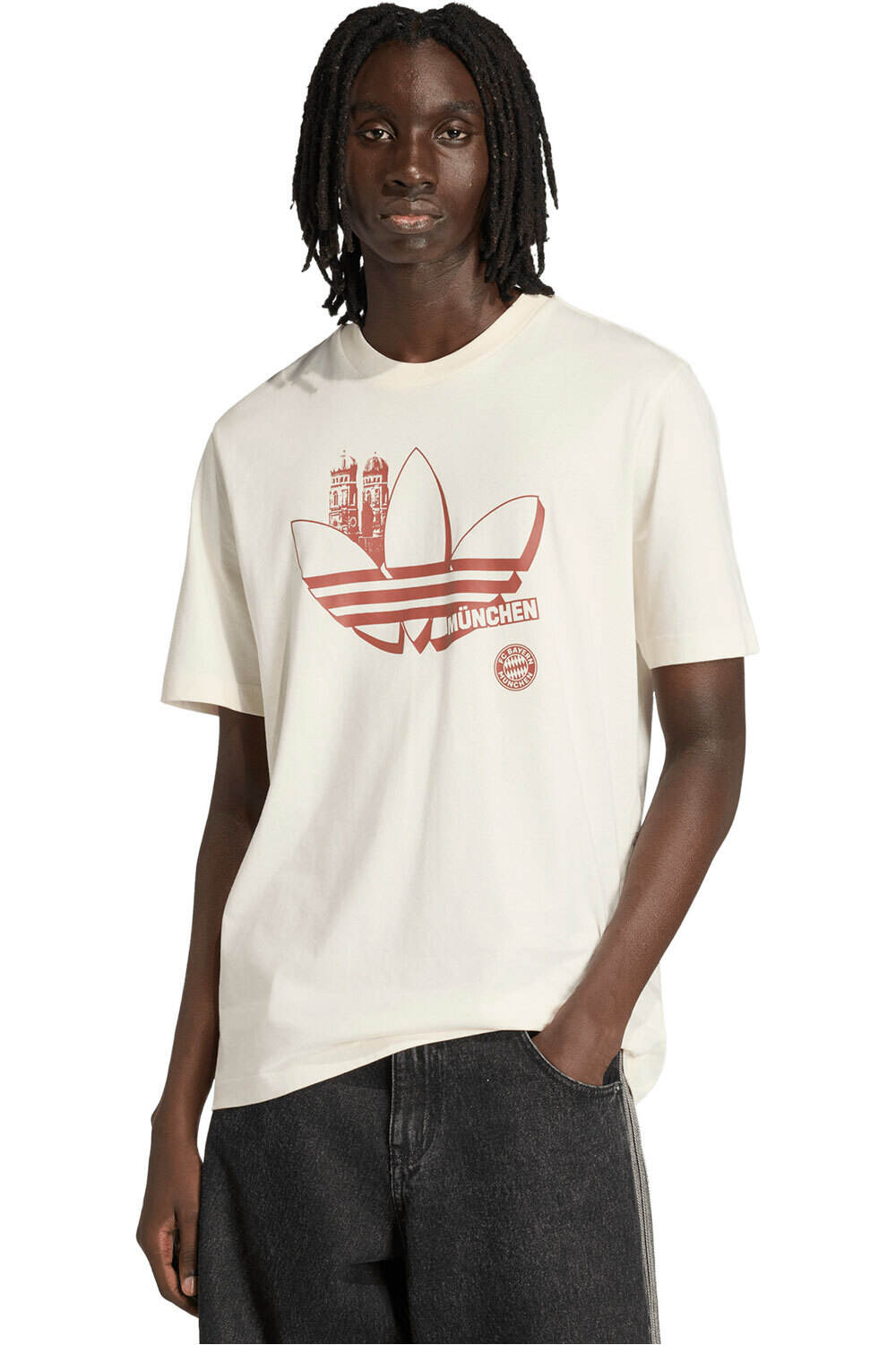 adidas camiseta de fútbol oficiales ESTAMPADA FC BAYERN SEASONAL vista frontal