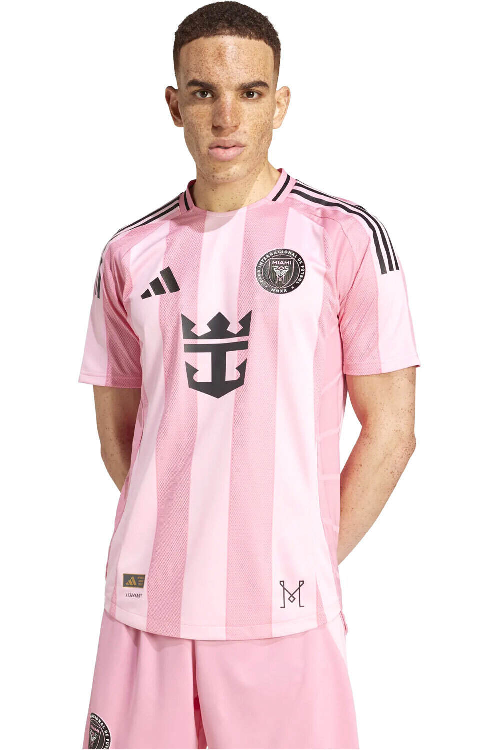 adidas camiseta de fútbol oficiales INTER MIAMI 25 H JSY AU N vista frontal
