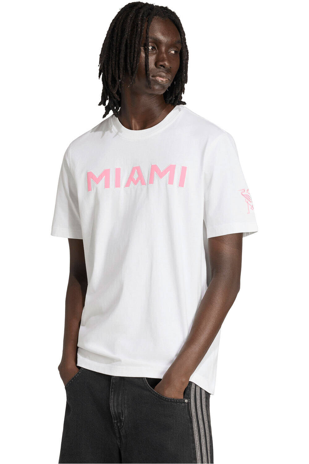adidas camiseta de fútbol oficiales INTER MIAMI CF vista frontal