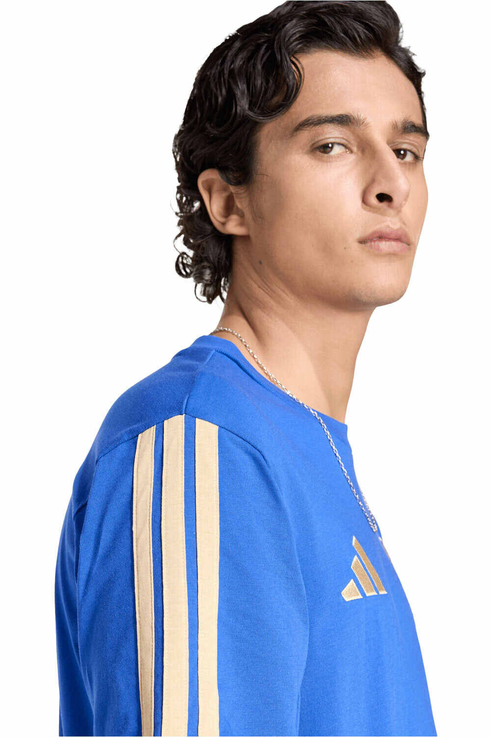 adidas camiseta de fútbol oficiales ITALIA 26 DNA TEE AZ vista detalle