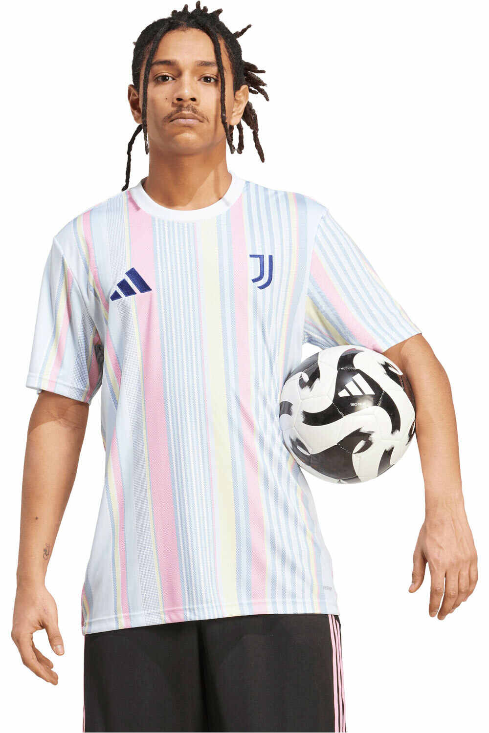 adidas camiseta de fútbol oficiales JUVENTUS 26 PRESHI vista frontal