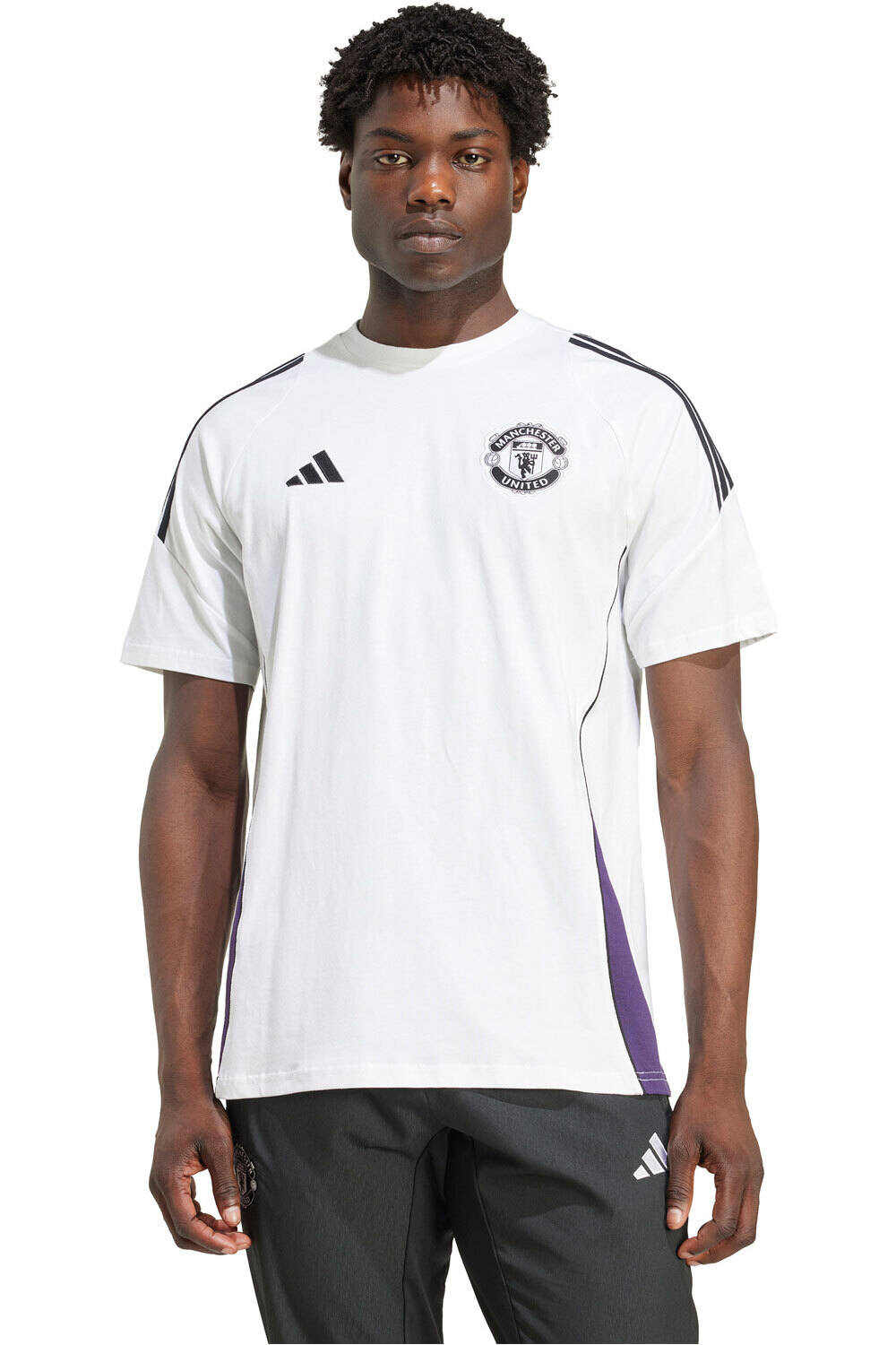 adidas camiseta de fútbol oficiales MANCHESTER U TIRO 25 COMPET vista frontal