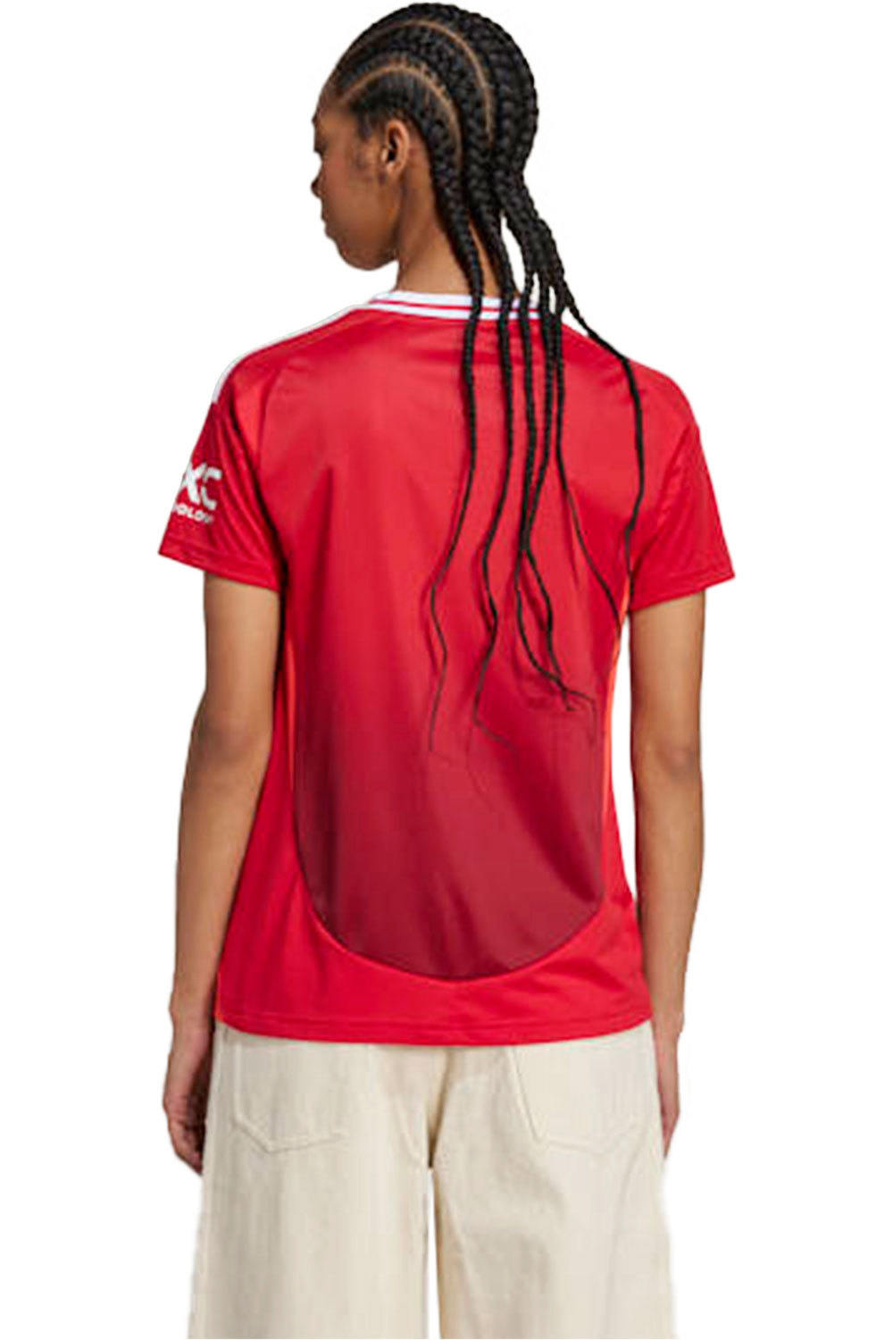 adidas camiseta de fútbol oficiales Manchester United 24/25 home vista trasera