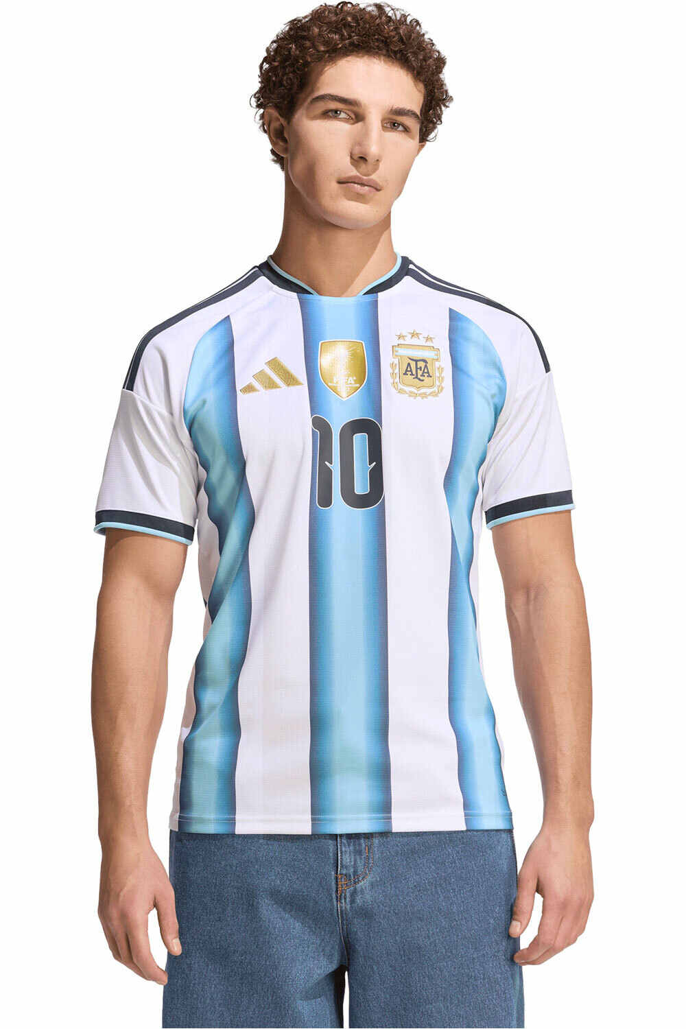 adidas camiseta de fútbol oficiales MESSI LA 1 EQUIPACIN ARGENTINA 26 vista frontal