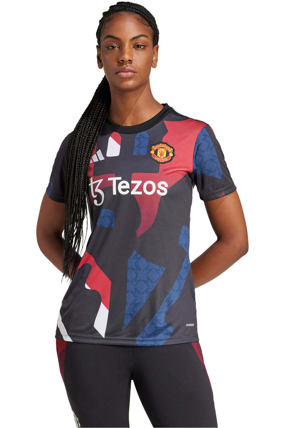 adidas camiseta de fútbol oficiales M.UNITED 25 PRESHI W vista frontal