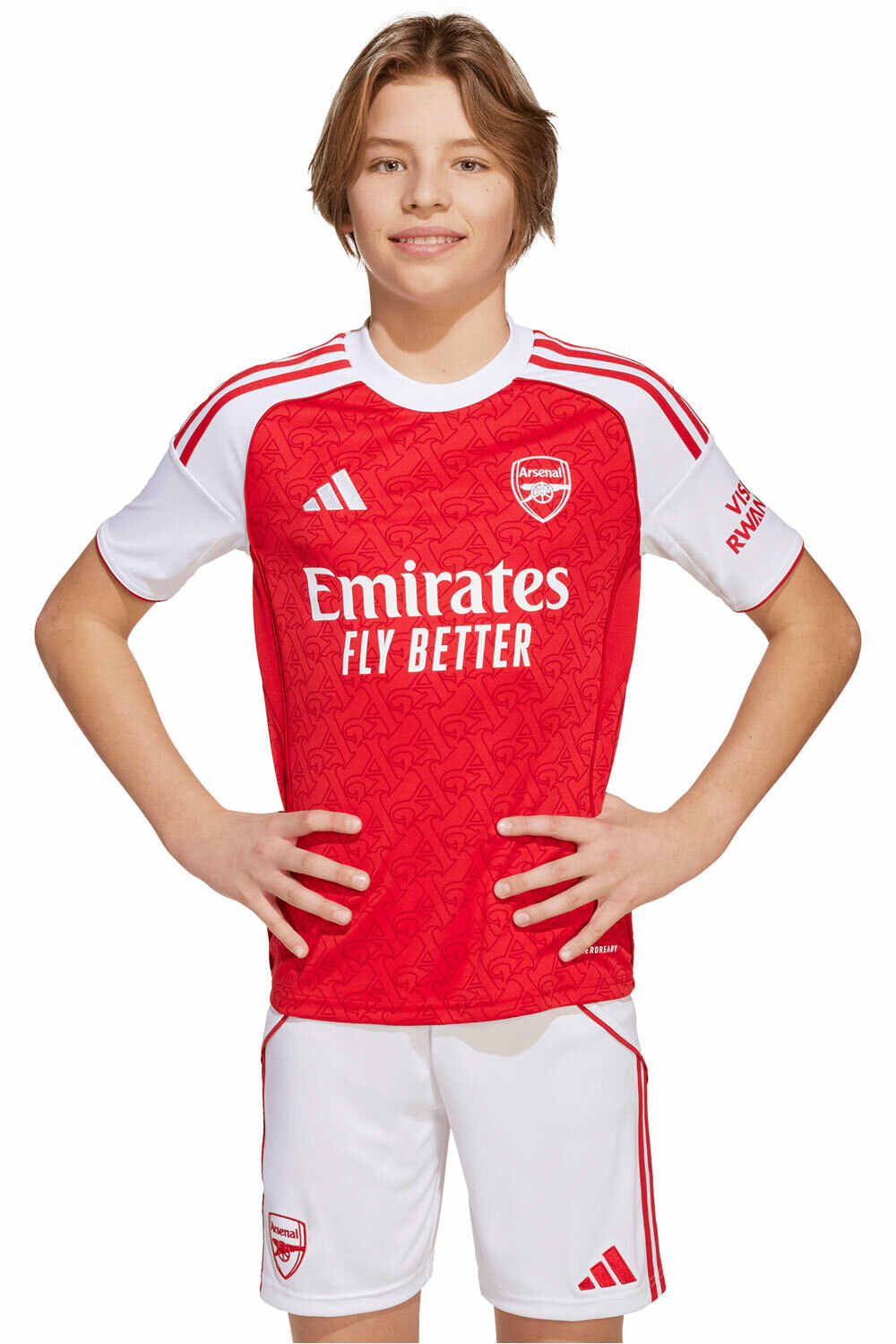 adidas camiseta de fútbol oficiales niño 1 EQUIPACIN ARSENAL 25/26 vista frontal