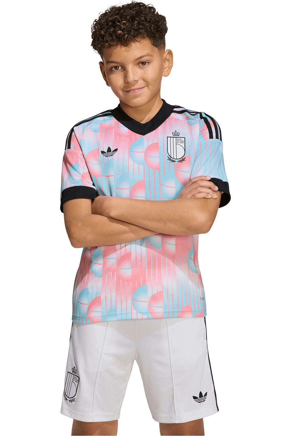 adidas camiseta de fútbol oficiales niño 2 EQUIPACION BELGICA 26 INFANTIL vista frontal
