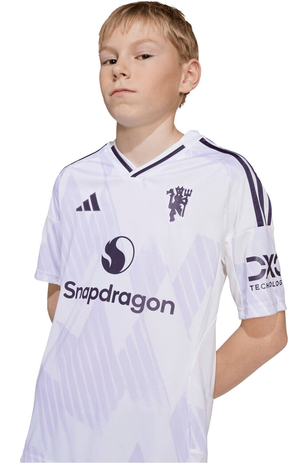 adidas camiseta de fútbol oficiales niño 2.ª EQUIPACION MANCHESTER U 25/26 vista detalle