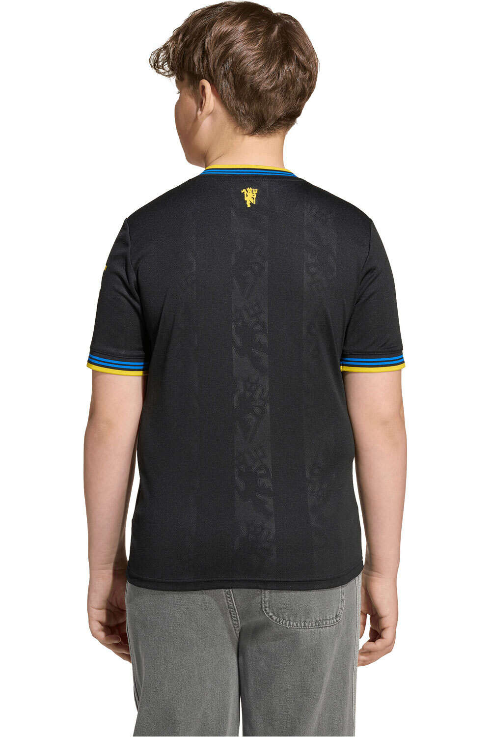 adidas camiseta de fútbol oficiales niño 3 EQUIPACIN MANCHESTER UNITED 25/26 vista trasera