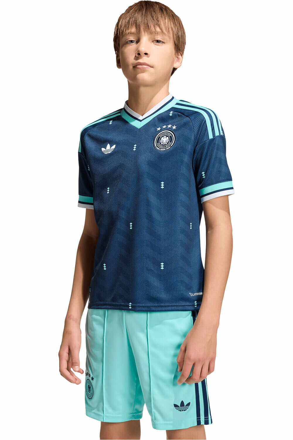 adidas camiseta de fútbol oficiales niño ALEMANIA 26 A JSY Y vista frontal