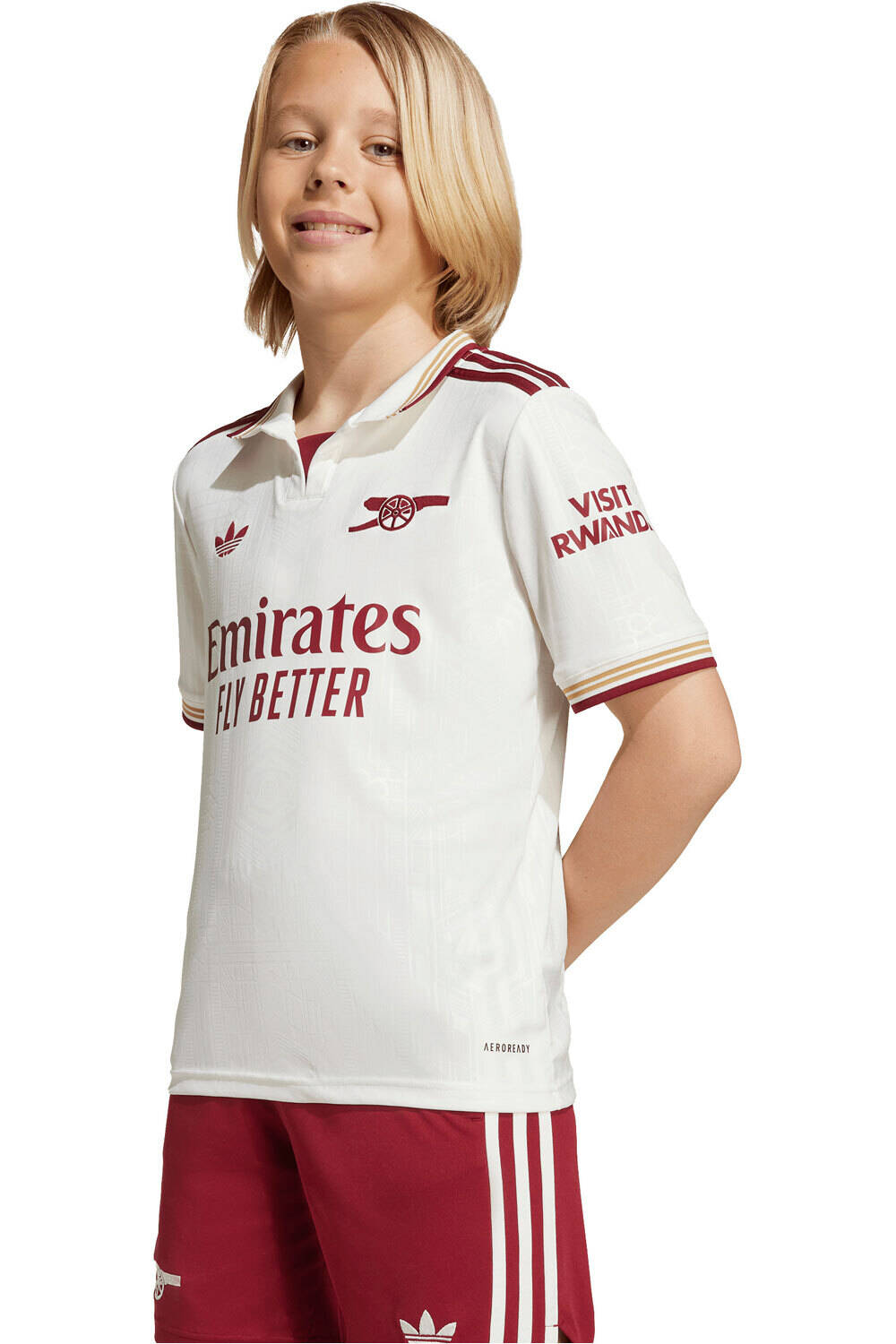 adidas camiseta de fútbol oficiales niño ARSENAL 26 3 JSY Y vista frontal