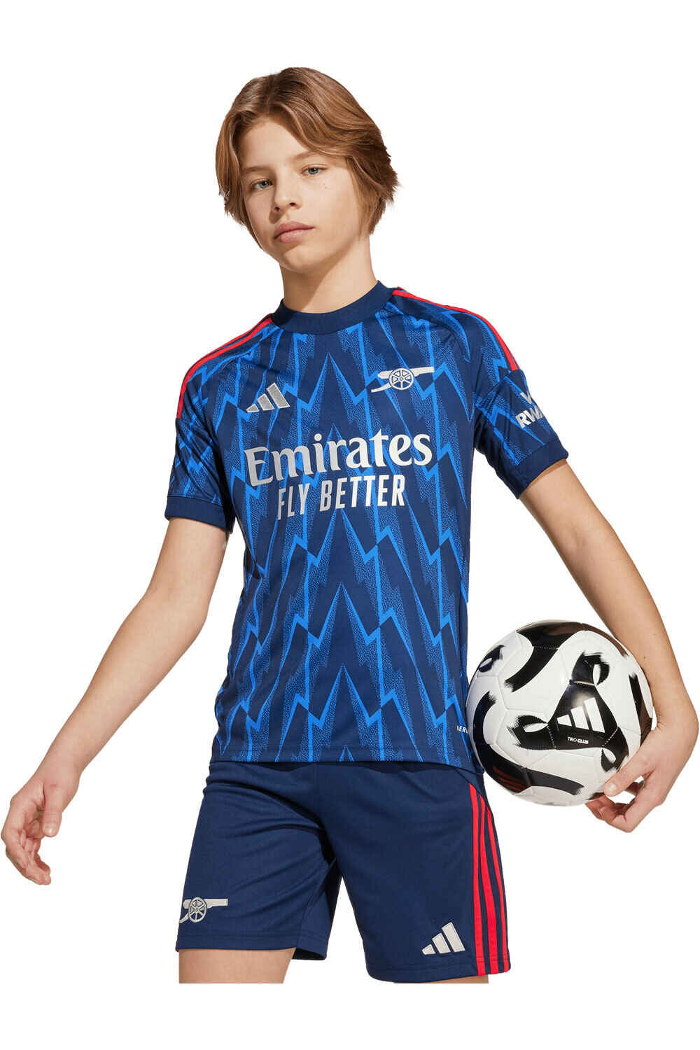 adidas camiseta de fútbol oficiales niño ARSENAL 26 A JSY Y vista frontal