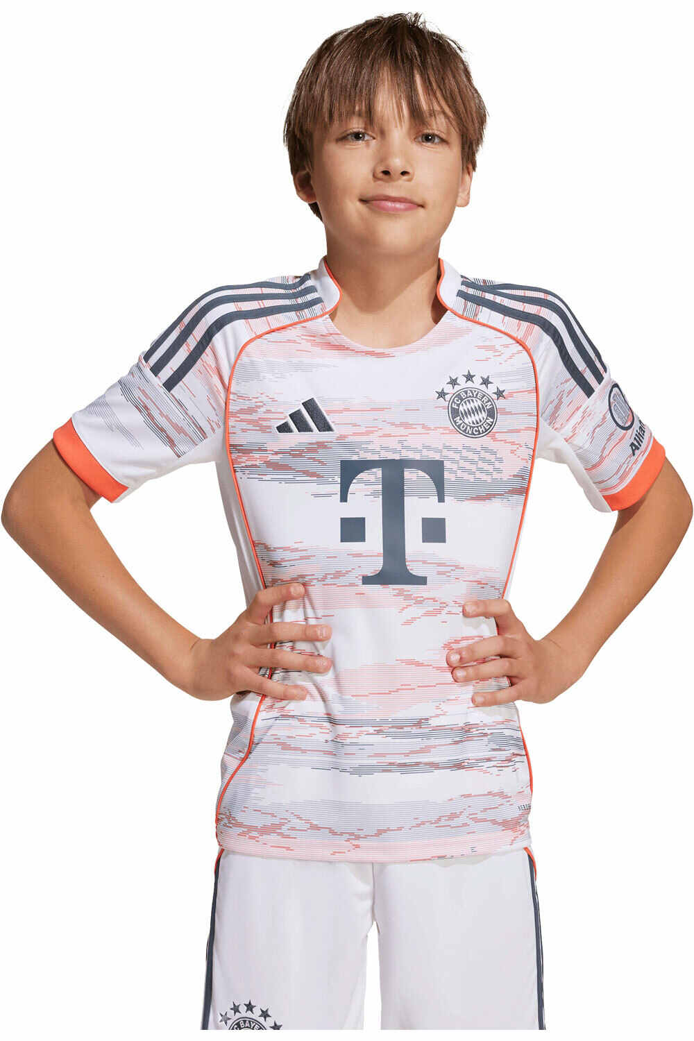 adidas camiseta de fútbol oficiales niño B.MUNICH 26 A JSY Y vista frontal