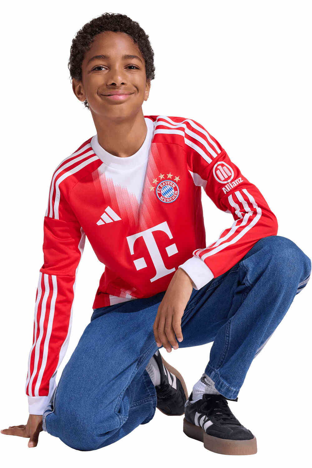 adidas camiseta de fútbol oficiales niño B.MUNICH 26 H JSY YL vista detalle