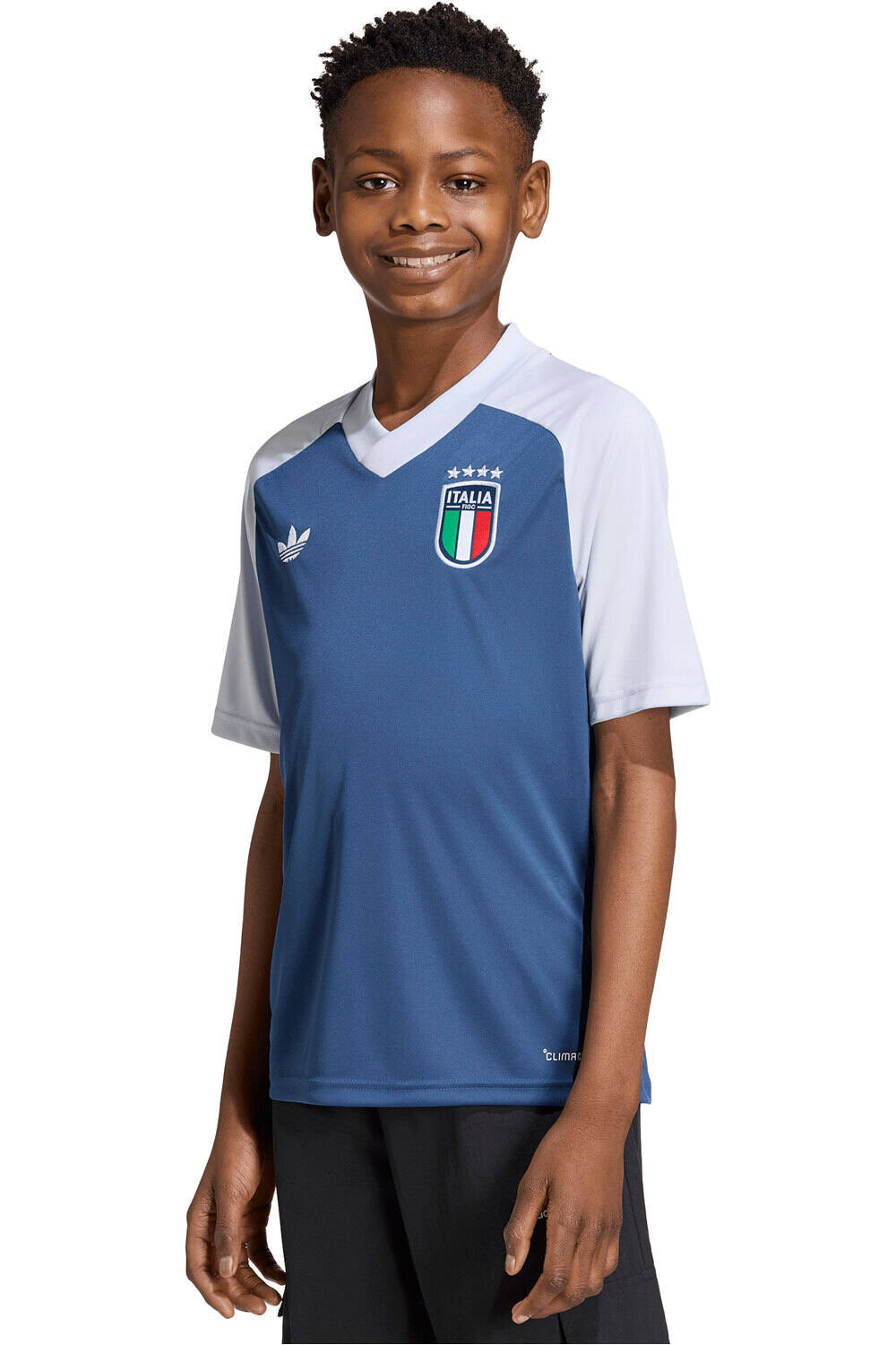 adidas camiseta de fútbol oficiales niño CALENTAMIENTO 2 EQUIPACIN ITALIA 26 vista frontal