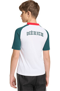 adidas camiseta de fútbol oficiales niño CALENTAMIENTO 2 EQUIPACION MEXICO 26 vista trasera