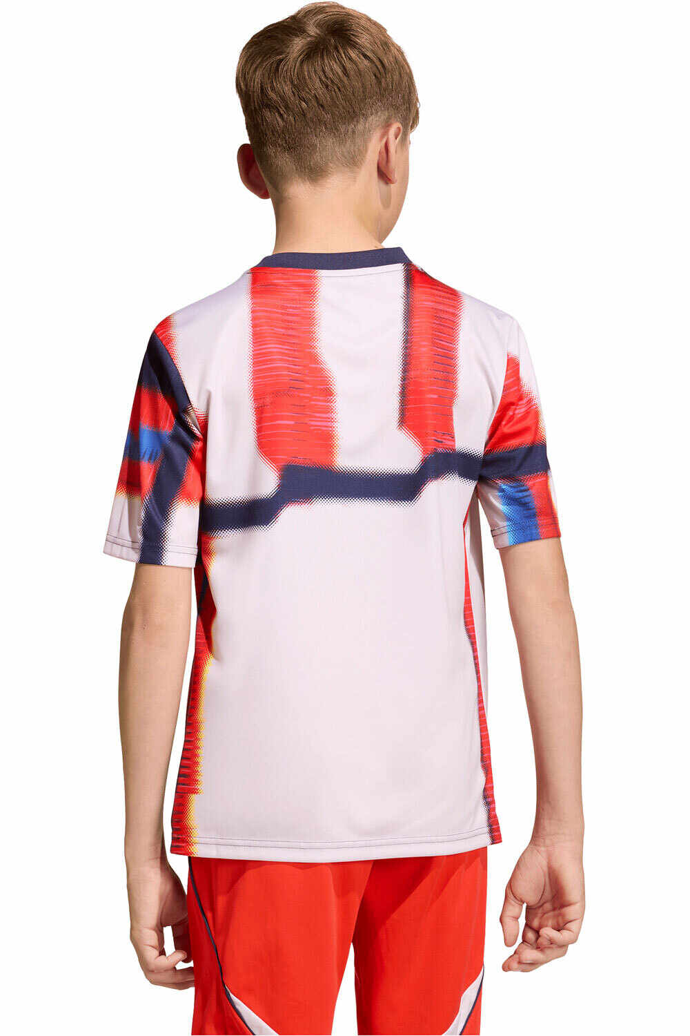 adidas camiseta de fútbol oficiales niño CALENTAMIENTO FC BAYERN P/V26 vista trasera