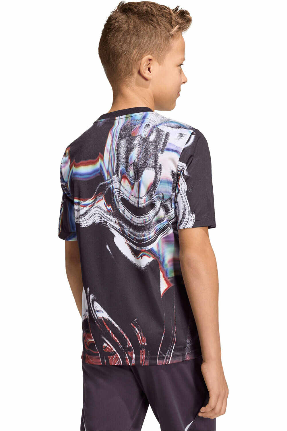 adidas camiseta de fútbol oficiales niño CALENTAMIENTO MANCHESTER UNITED 25/26 vista trasera