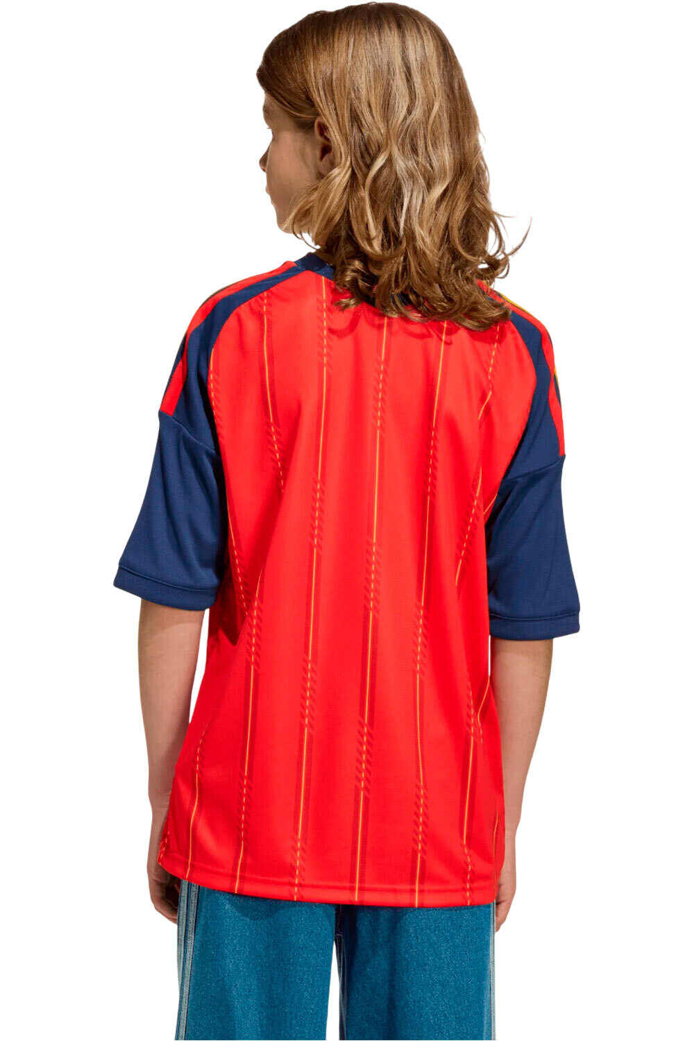 adidas camiseta de fútbol oficiales niño ESPAA 26 H JSY Y vista trasera