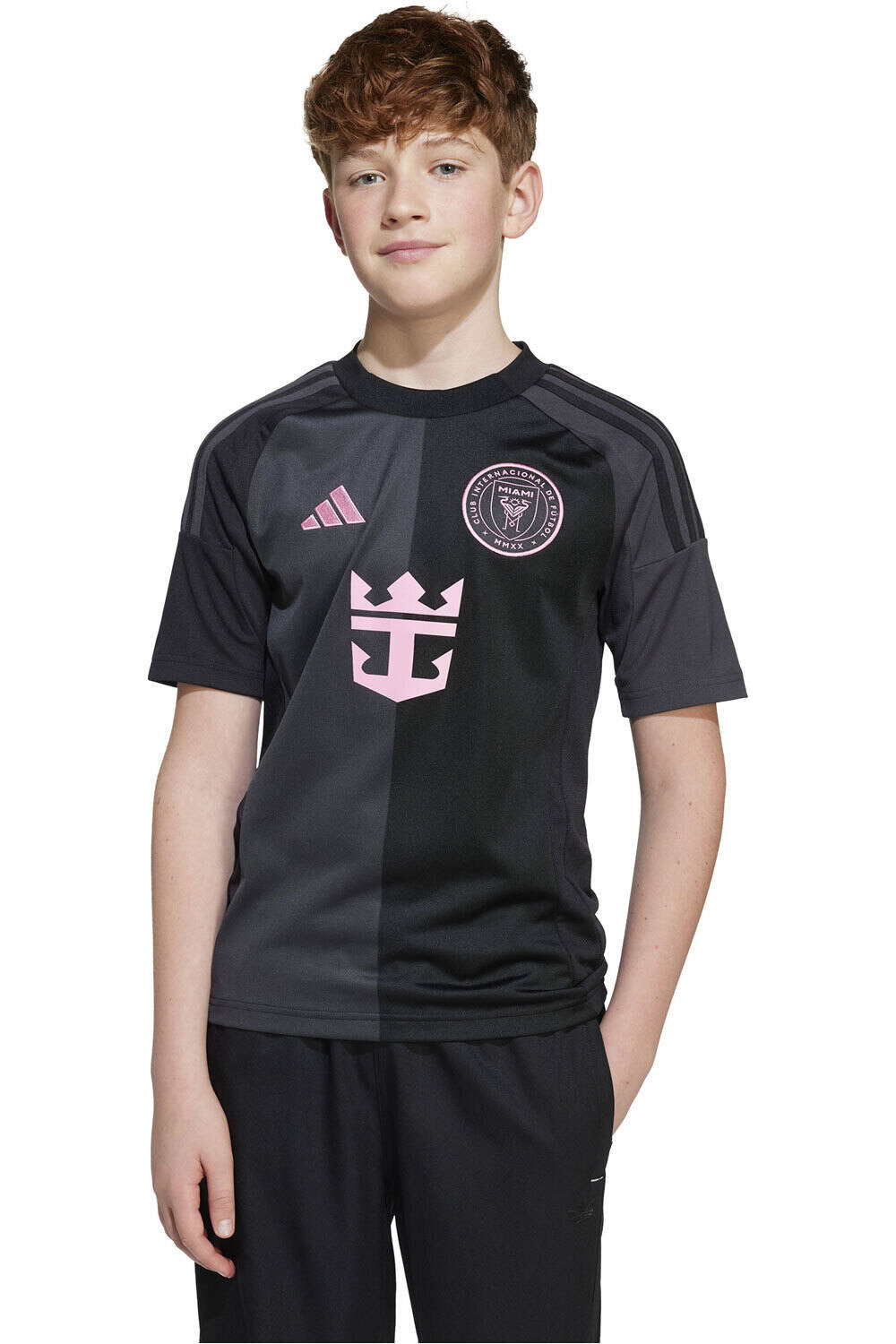 adidas camiseta de fútbol oficiales niño INTER MIAMI 25 A JSY Y vista frontal