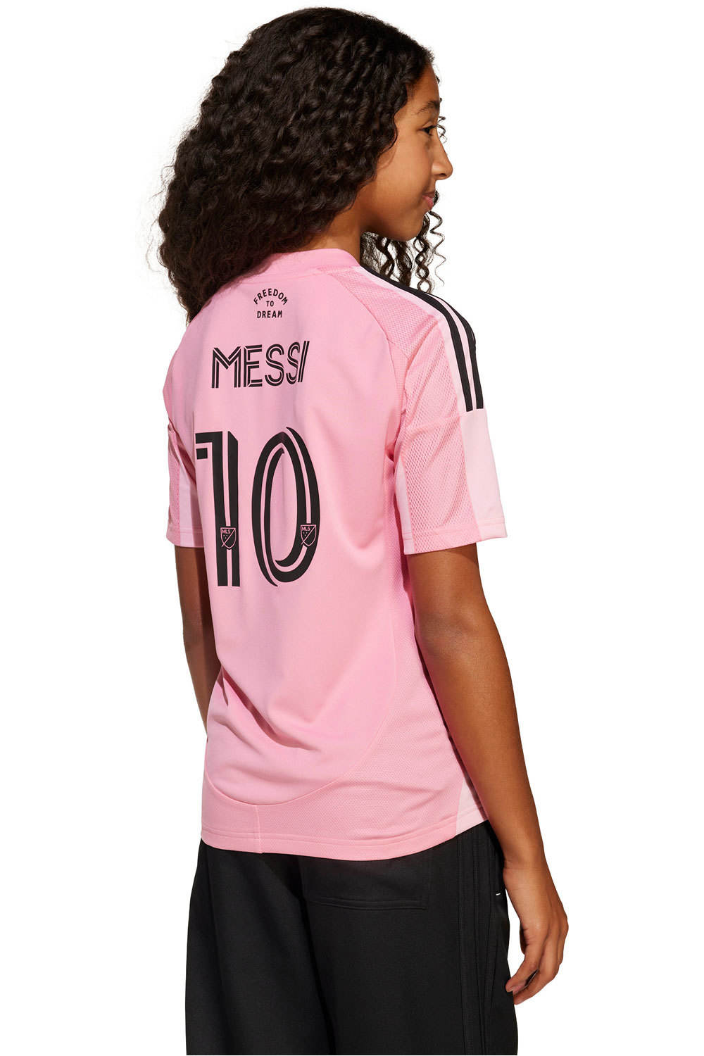 adidas camiseta de fútbol oficiales niño INTER MIAMI 26 H JSY Y MESSI vista trasera