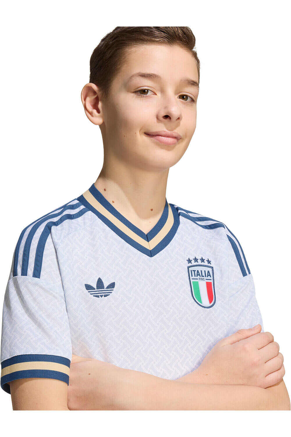 adidas camiseta de fútbol oficiales niño ITALIA 26 A JSY Y vista detalle