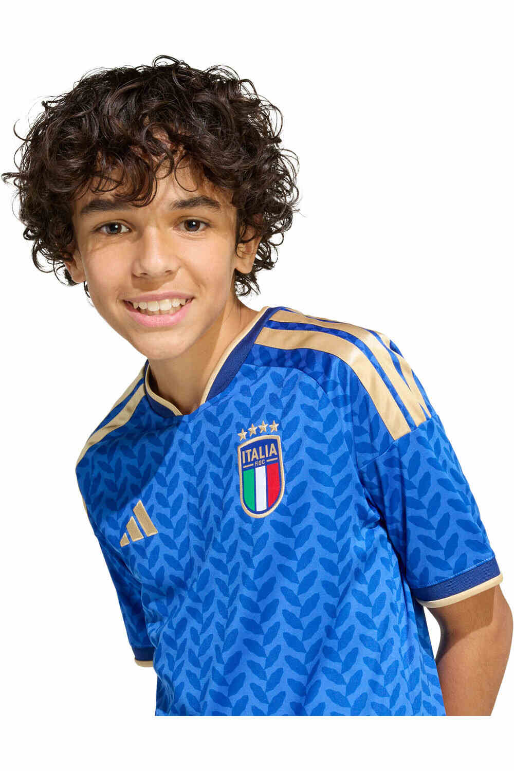 adidas camiseta de fútbol oficiales niño ITALIA 26 H JSY Y vista detalle