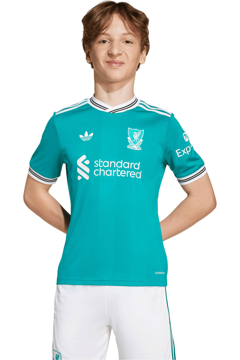 adidas camiseta de fútbol oficiales niño LA 3 EQUIPACIN LIVERPOOL FC 25/26 vista frontal