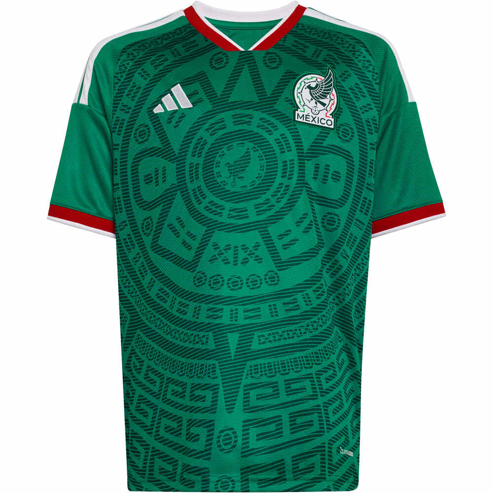 adidas camiseta de fútbol oficiales niño MEXICO 26 H JSY Y vista frontal