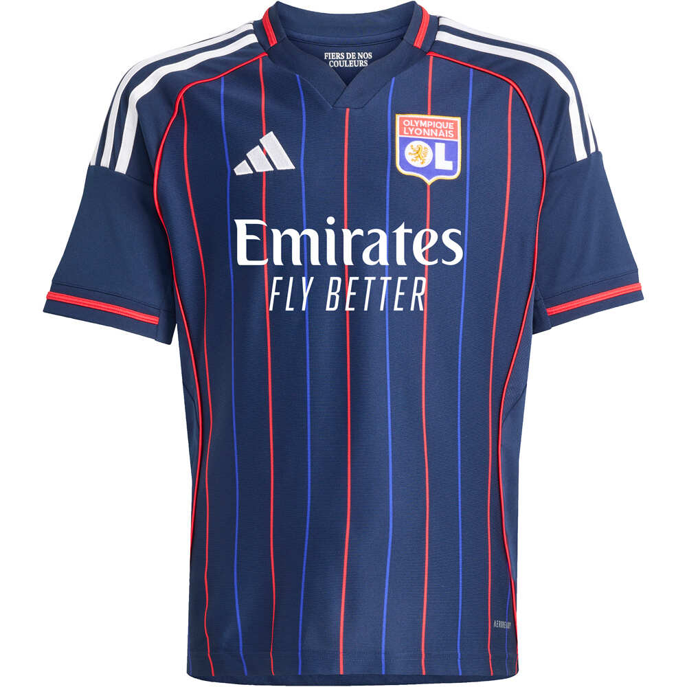 adidas camiseta de fútbol oficiales niño O.LYON 26 A JSY Y vista frontal